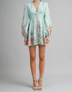 Floral Print Mini Dress